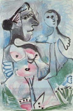 Pablo Picasso Painting - Venus y el amor 1967 cubista Pablo Picasso